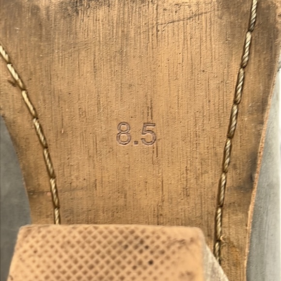 Jeffrey Campbell Womens Jonas Grey Leather Ankle Booties Chunky Block Heel 8.5 - Picture 8 of 9